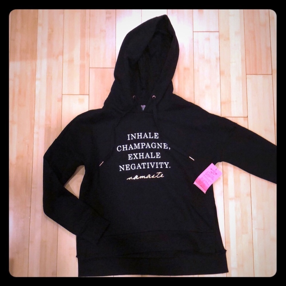 Black graphic hoodie